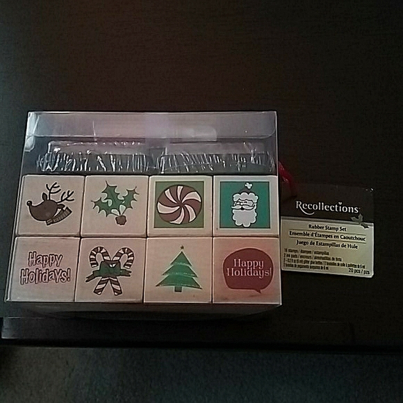 Recollections Whimsical Holiday Rubber Stamp Set - Picture 2 of 3